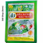 💎 Siêu Ra Hoa Đậu Trái (50g) Tăng khả năng thụ phấn, chống rụng hoa và trái non, chống nghẽn đầu lân..🌱 Phân bón lá NPK A3 TYM 10-60-10 + TE